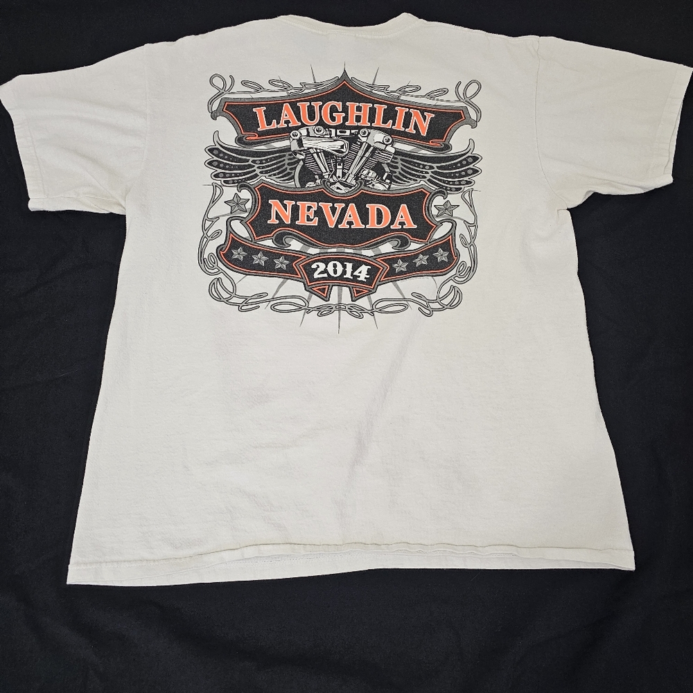 Hot Leathers Laughlin Nevada 2014 T-shirt Men's Large - Picture 2 of 6